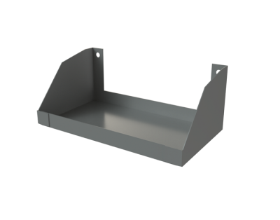 Полка короткая Титан GS серебристая